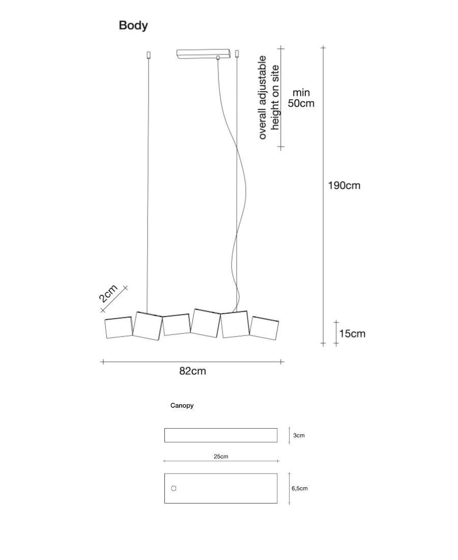 Gaia Linear Chandelier
