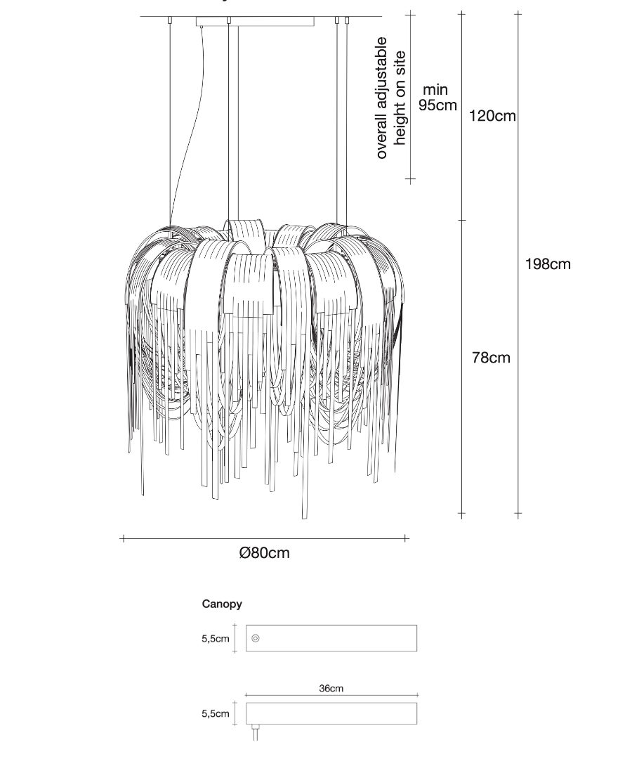 Volver Round Chandelier